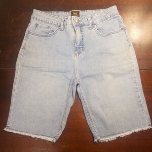 Lee Light Blue Denim Shorts